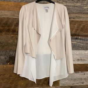 Microfiber jacket with built-in shirt shirt. Worn once.